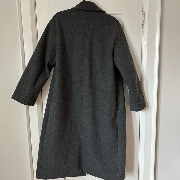 Zara • Oversized Grey Wool Coat - Picture 4 of 4